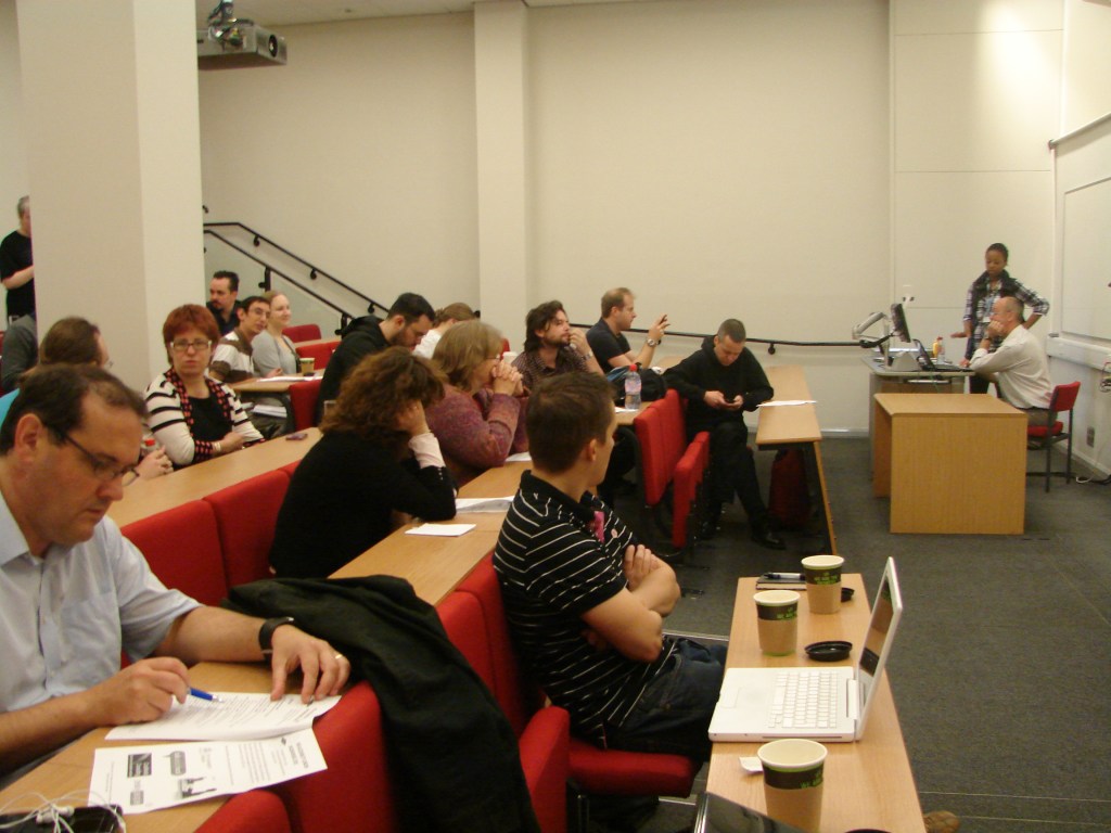 a11yLDN attendees in main presentation room