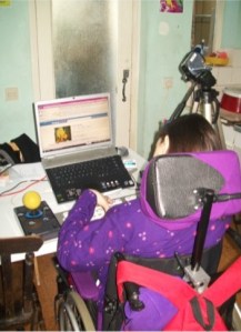 Interview Participant Using Social Media and Assistive Technology